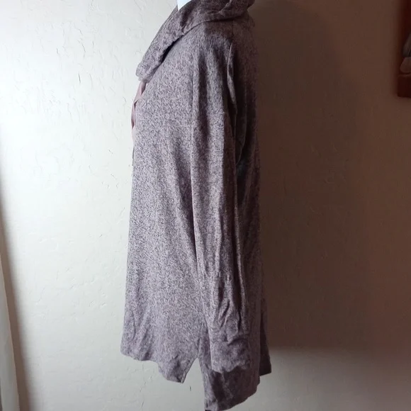 NWT Motherhood Maternity Cozy Lavender Cowl Neck Sweater - Picture 3 of 8